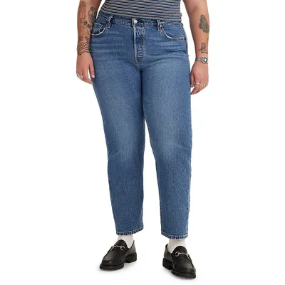 Plus 501 Original Jeans Indigo Worn