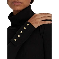 Mockneck Midi Sweater Dress