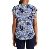 Floral Crinkle Georgette Shirt