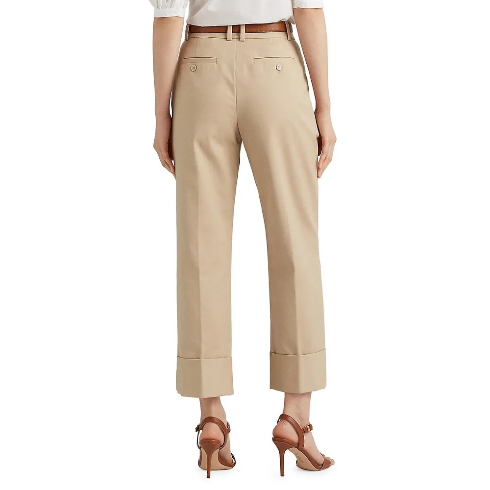Pleated Wide-Leg Pants