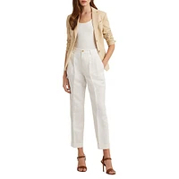 Krisztian Pleated Cropped Pants