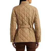 Utility-Inspired Quilted Down Jacket