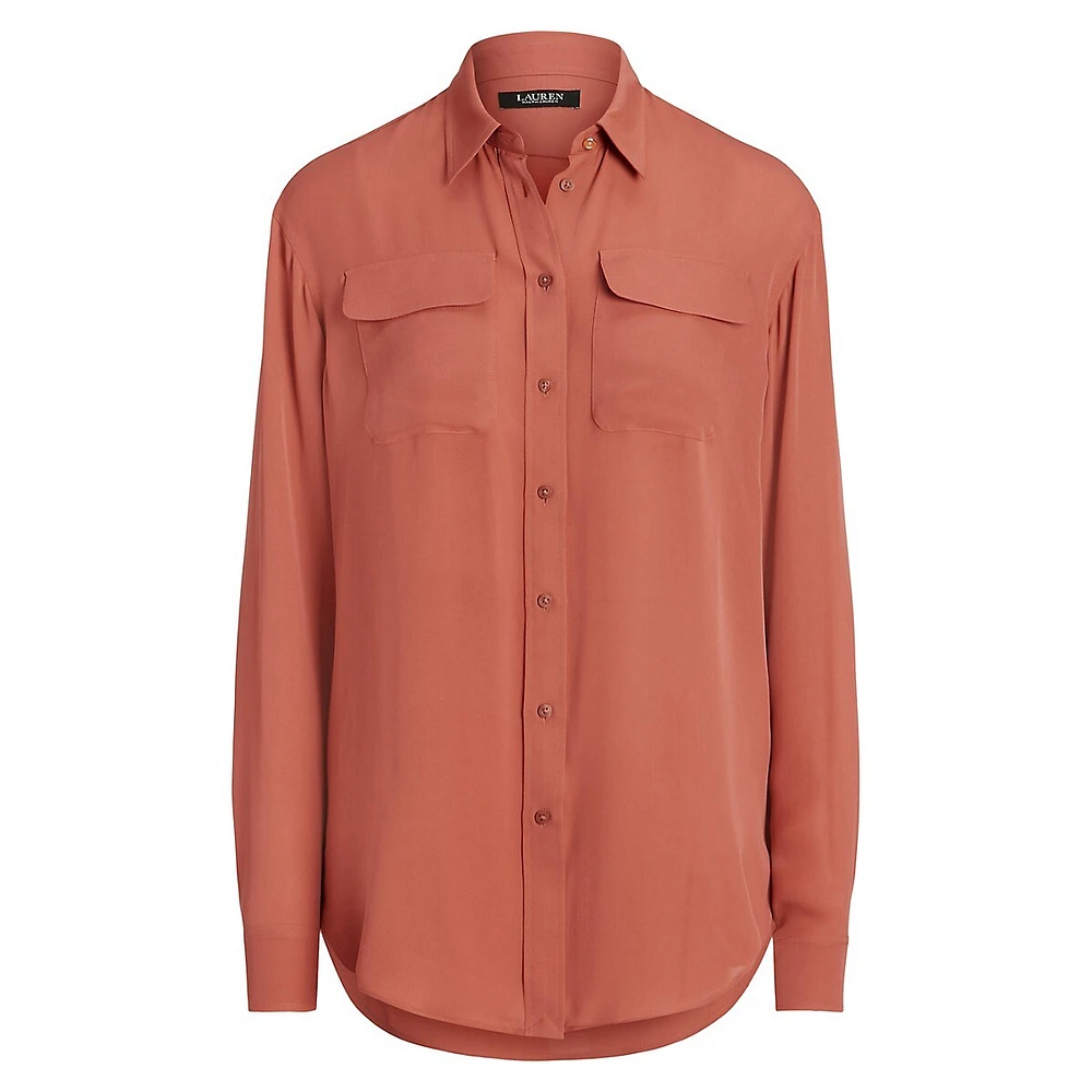 Mulberry Silk Utility Shirt