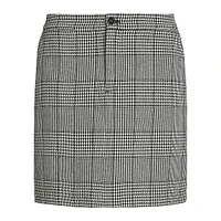 Glen Plaid Tweed Mini Skirt