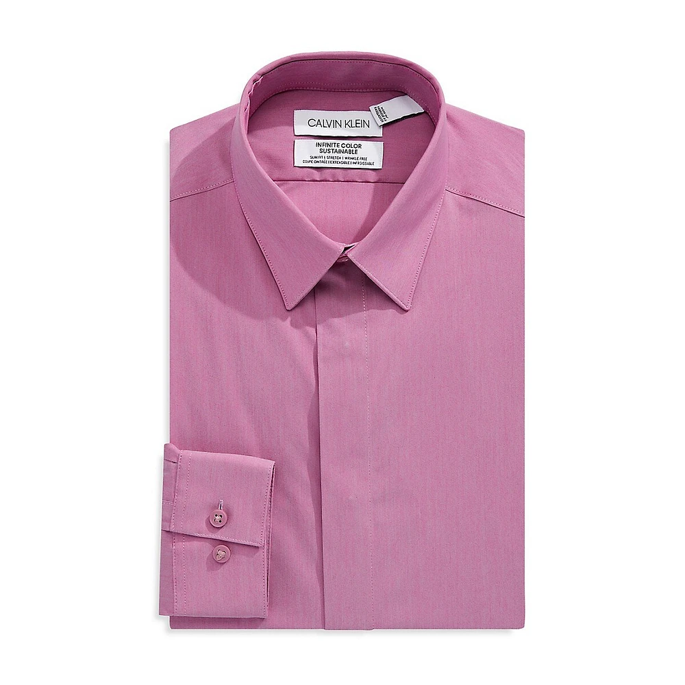 Chemise habillée extensible sans plis, coupe ajustée et durable Infinite Color Plus