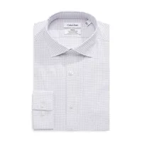 Steel+ Slim-Fit Stretch Wrinkle-Free Graph Check Dress Shirt