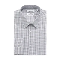 Steel+ Slim-Fit Stretch Wrinkle-Free Plaid Dress Shirt