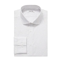 Slim-Fit Steel+ Stretch Non-Iron Printed Dress Shirt