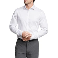 Slim-Fit Steel+ Stretch Non-Iron Printed Dress Shirt