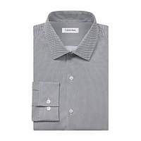 Slim-Fit XFit Stretch Printed Dress Shirt