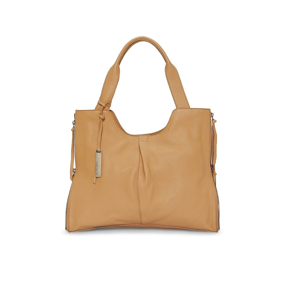 Carla Pebbled Leather Tote