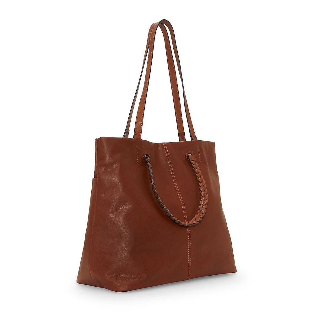 Jema Braided Leather Tote