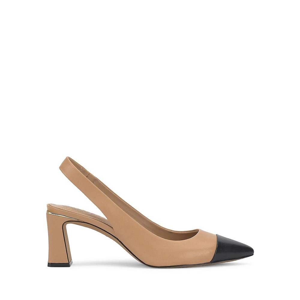 Hamden CT Leather Slingback Pumps