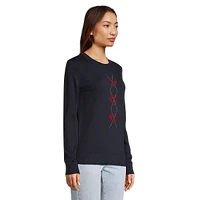 Heart Argly Hotfix Crystal Crewneck Sweater