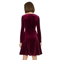 Stretch-Velvet Dress