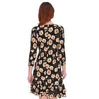 Poppy Floral Jersey Shift Dress