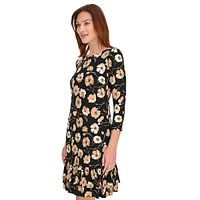 Poppy Floral Jersey Shift Dress