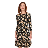 Poppy Floral Jersey Shift Dress