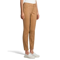 Waverly Cropped Skinny-Leg Sateen Pants