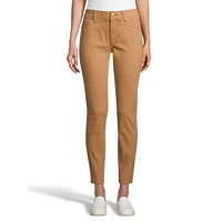 Waverly Cropped Skinny-Leg Sateen Pants