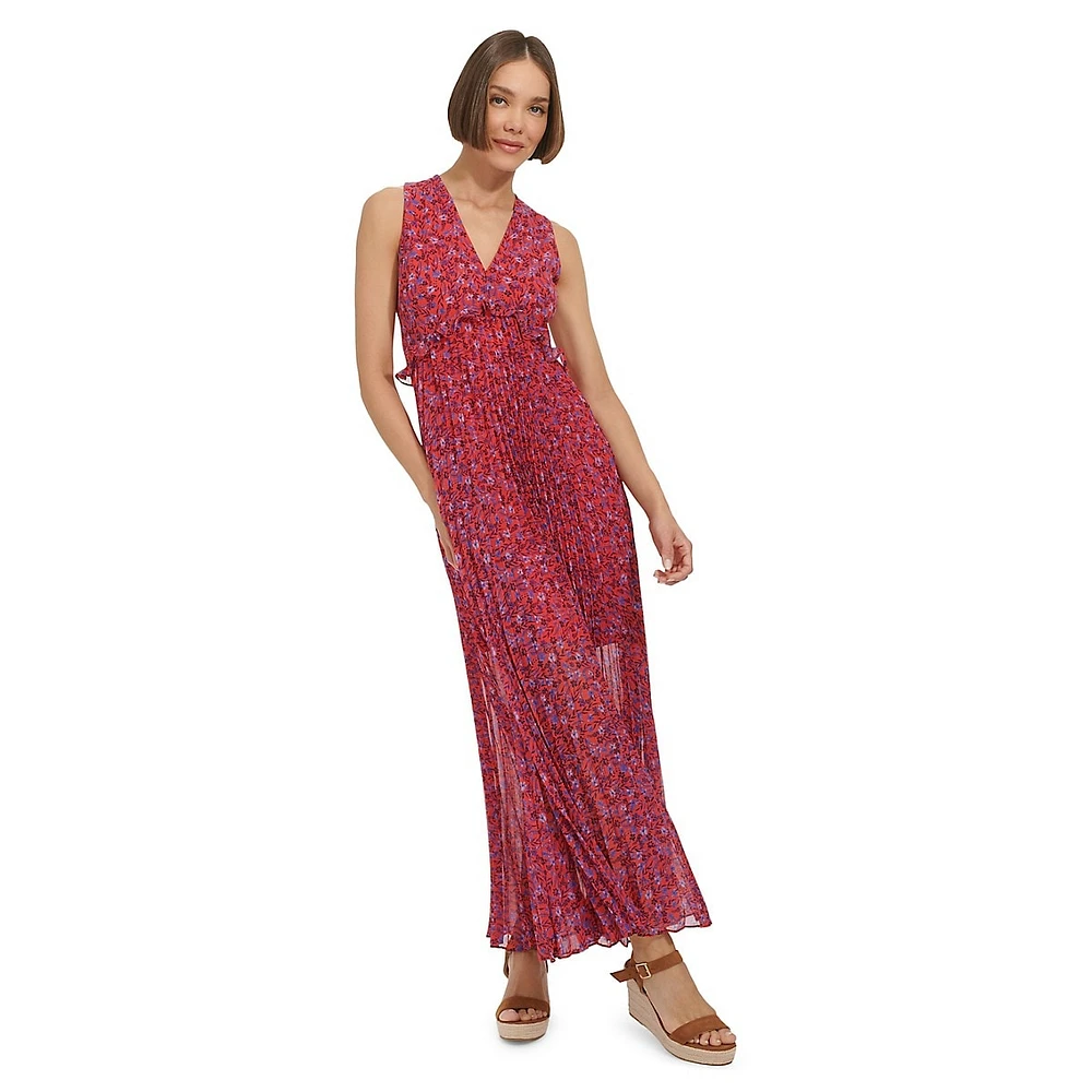 Charleston Floral Empire Maxi Dress