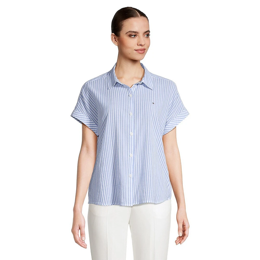 Striped Short-Sleeve Shirt