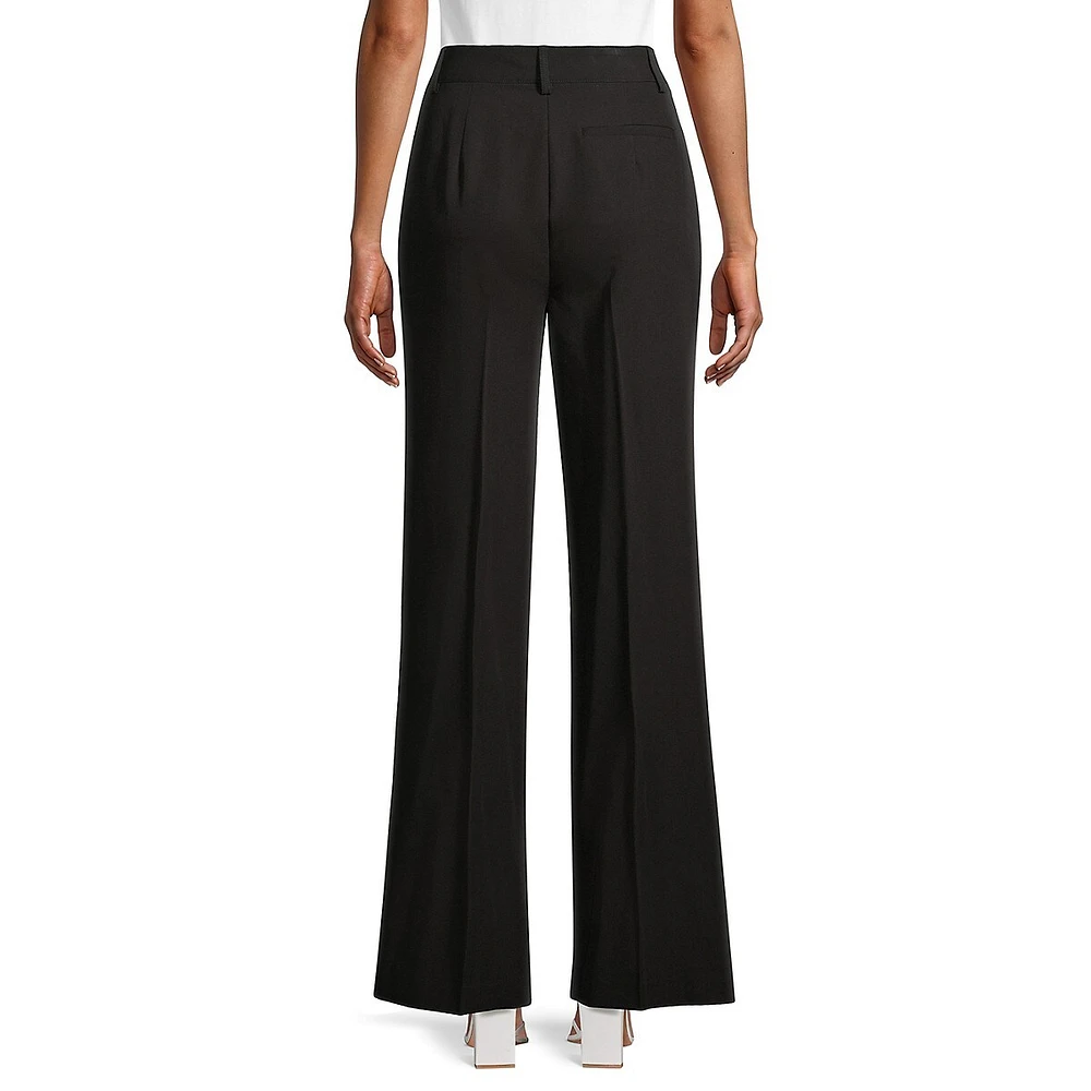 Pantalon marin à jambe large et boutons