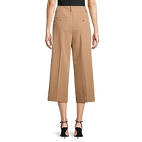 Wide-Leg Cropped Pants