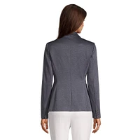 Slim One-Button Woven Blazer