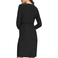 Front-Twist Jersey Dress