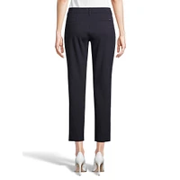 Hampton Straight Cropped Ponte Dress Pants
