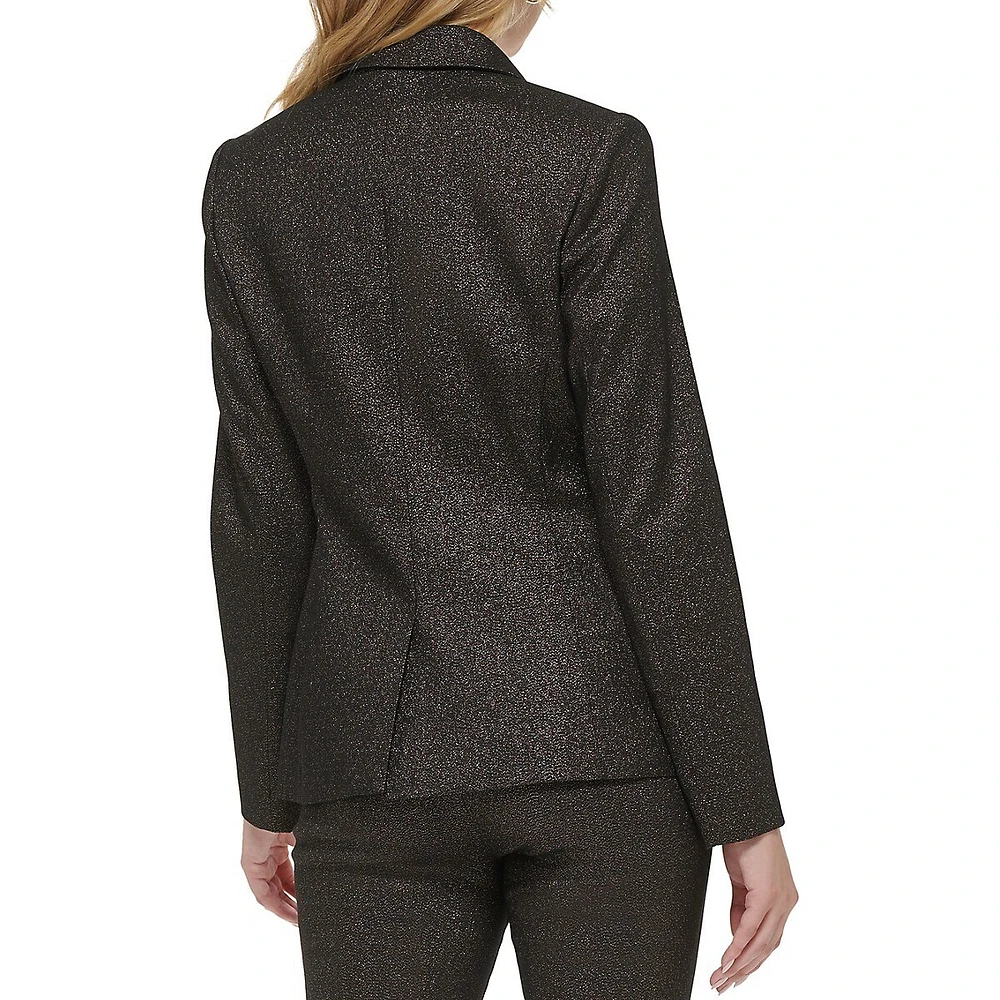 Tailored-Fit One-Button Blazer