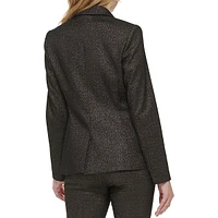 Tailored-Fit One-Button Blazer