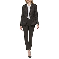 Tailored-Fit One-Button Blazer