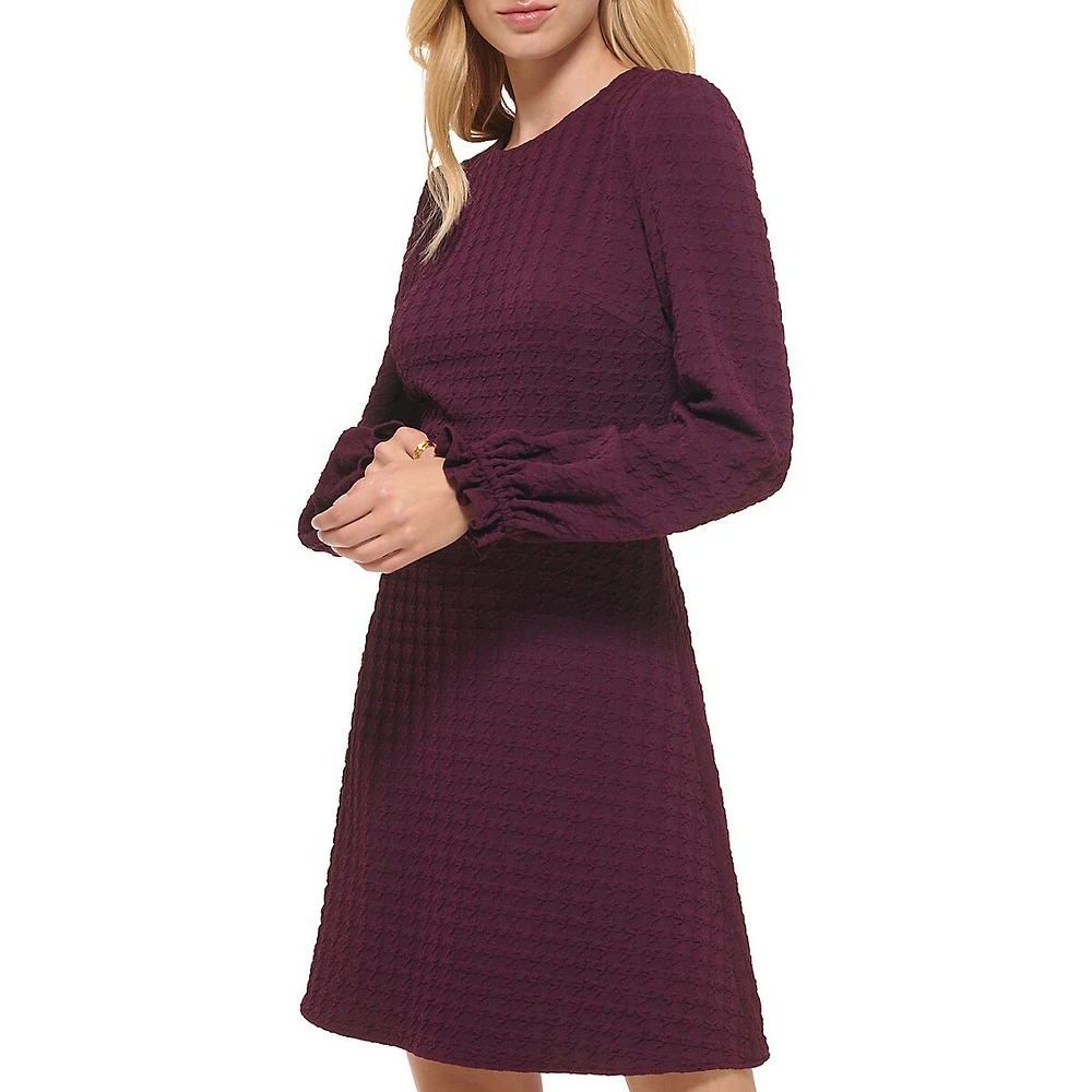 Houndstooth Shift Dress