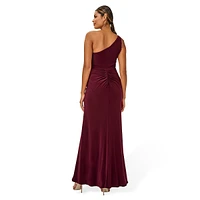 One-Shoulder Matte Jersey Gown