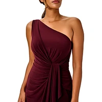 One-Shoulder Matte Jersey Gown