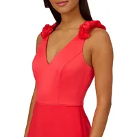 Satin Crepe V-Neck Jumpsuit