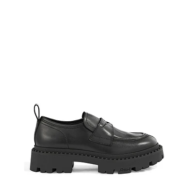 Genial Chunky Leather Loafers