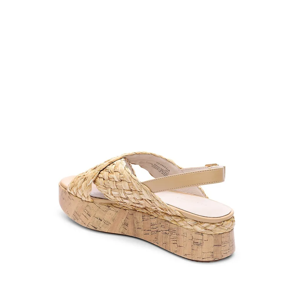 Smart Creations All Smiles Raffia Platform Sandals