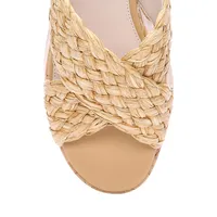 Smart Creations All Smiles Raffia Platform Sandals