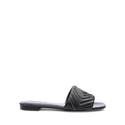 Smart Creations Culture Quilted Leather Slide Sandals