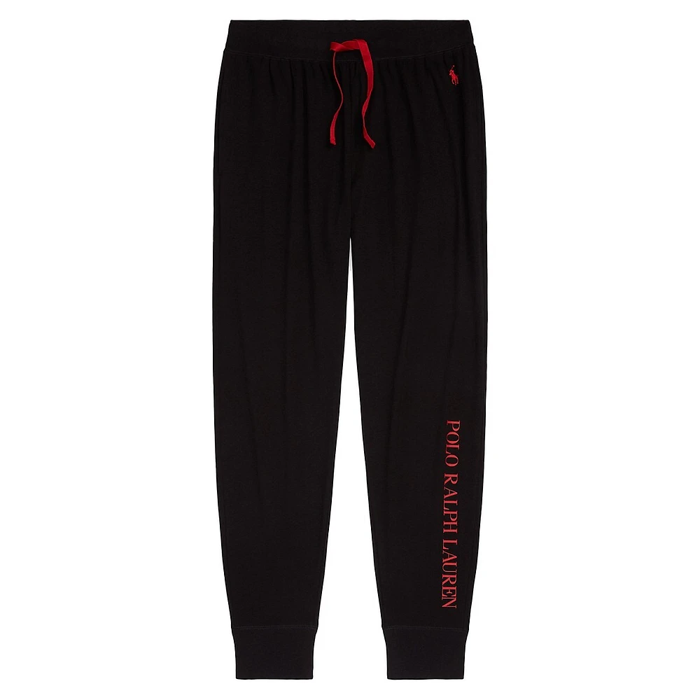 Logo-Lettered Sleep Joggers