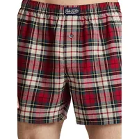 Plaid Flannel Boxer Shorts
