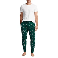 2-Pair Soft Cotton Jersey Sleep Joggers