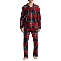 Chemise de nuit en finette à carreaux