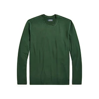 Terry Crewneck Long-Sleeve Sleep T-Shirt