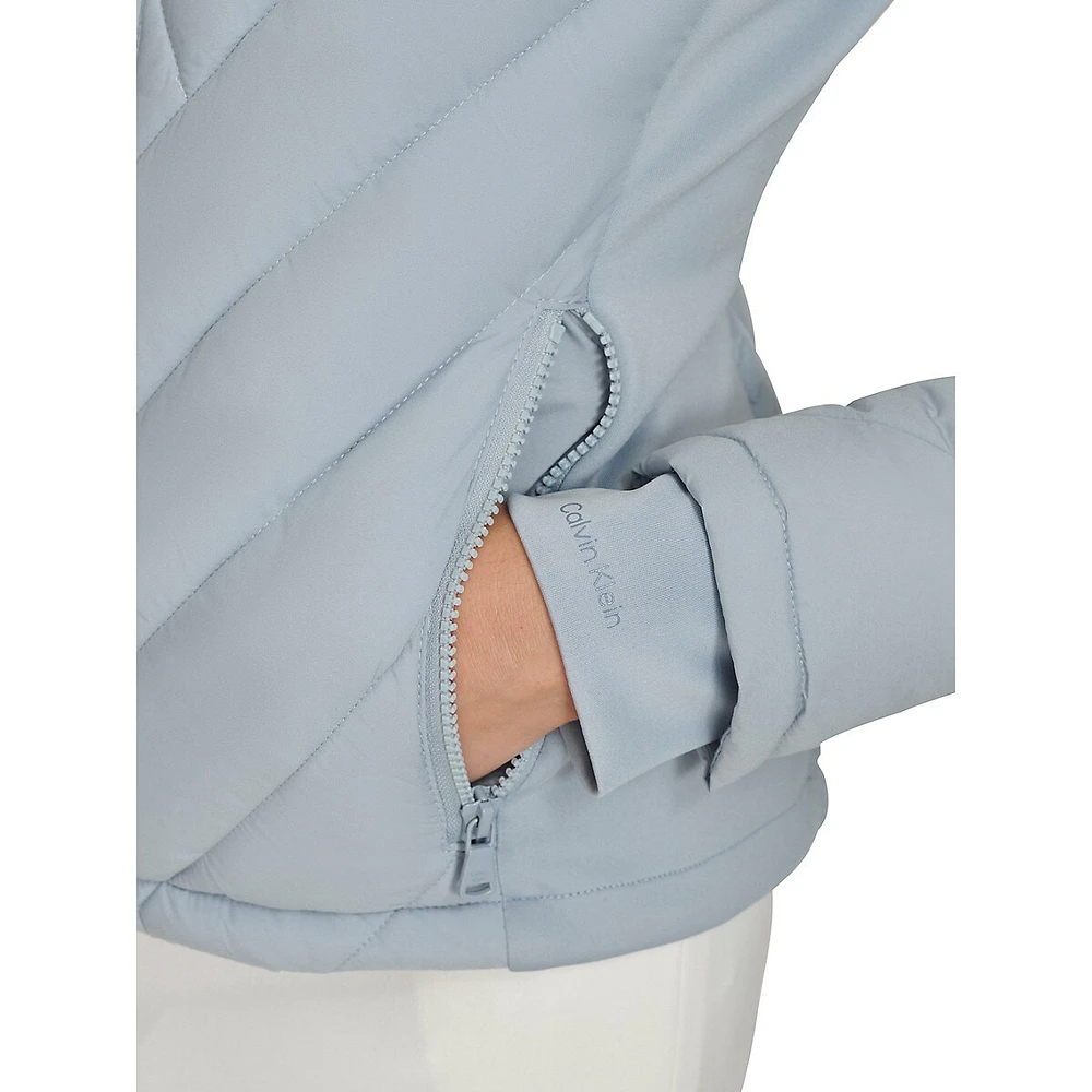 Hooded Side-Panel Packable Jacket