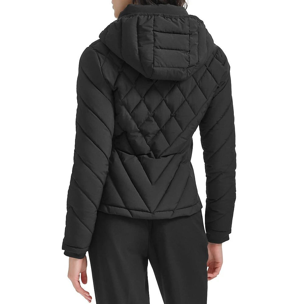 Hooded Side-Panel Packable Jacket