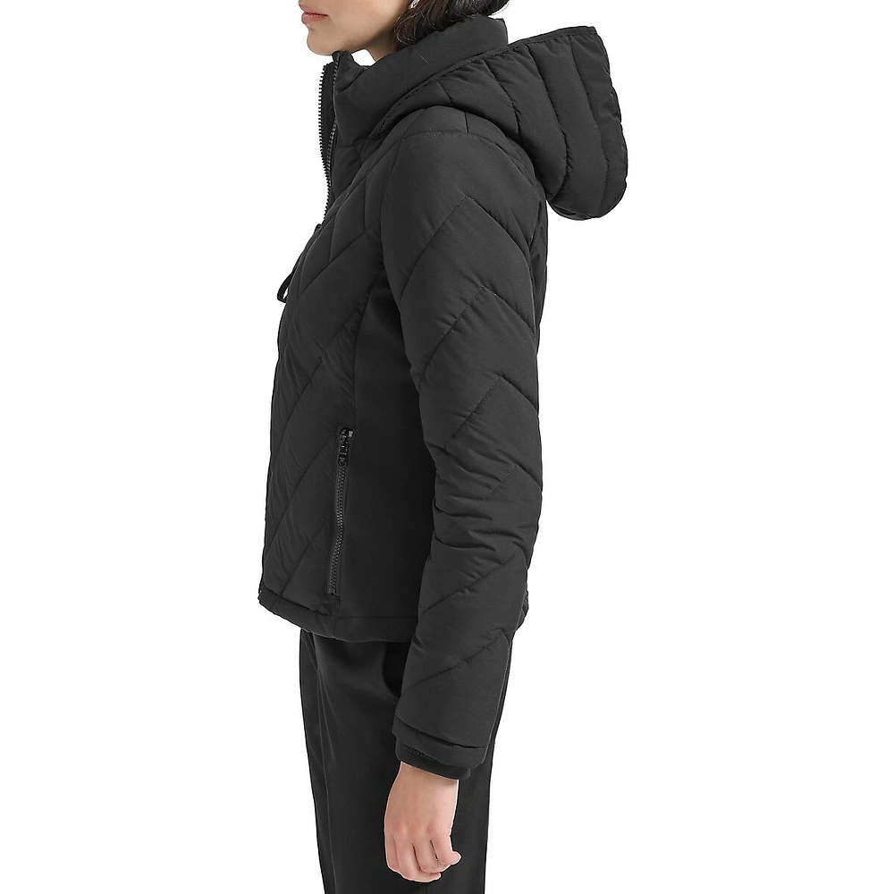 Hooded Side-Panel Packable Jacket